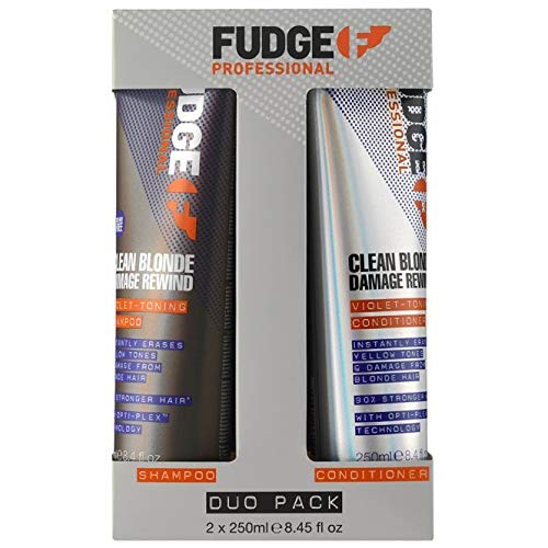 Fudge Clean Blonde Damage Rewind Shampoo Conditioner DUO 250ml each