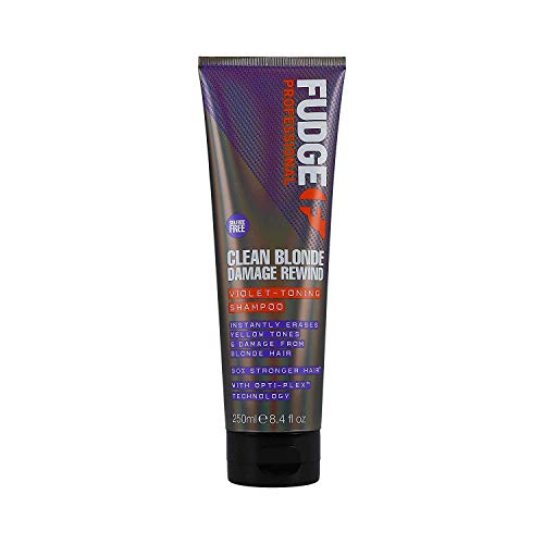 Fudge Clean Blonde Damage Rewind Violet-Toning Shampoo 250ml